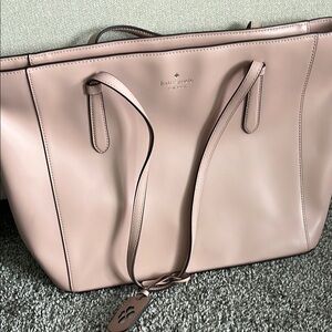 Kate Spade Pink Leather Tote Bag